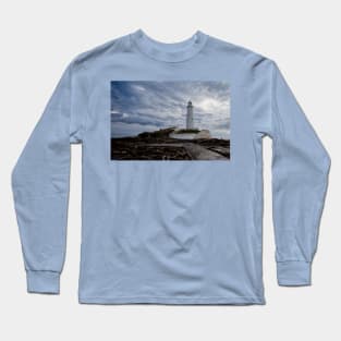 St. Mary's Island and Lighthouse Long Sleeve T-Shirt